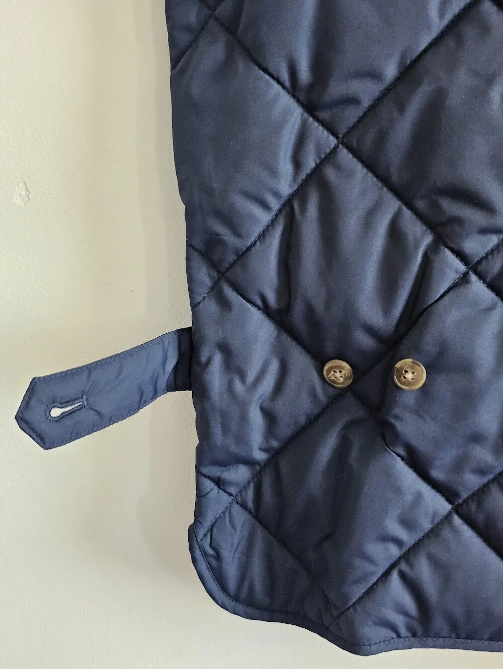 J.Crew Authentic Outerwear Walker Quilted Vest Navy XL Full Zip Lightweight